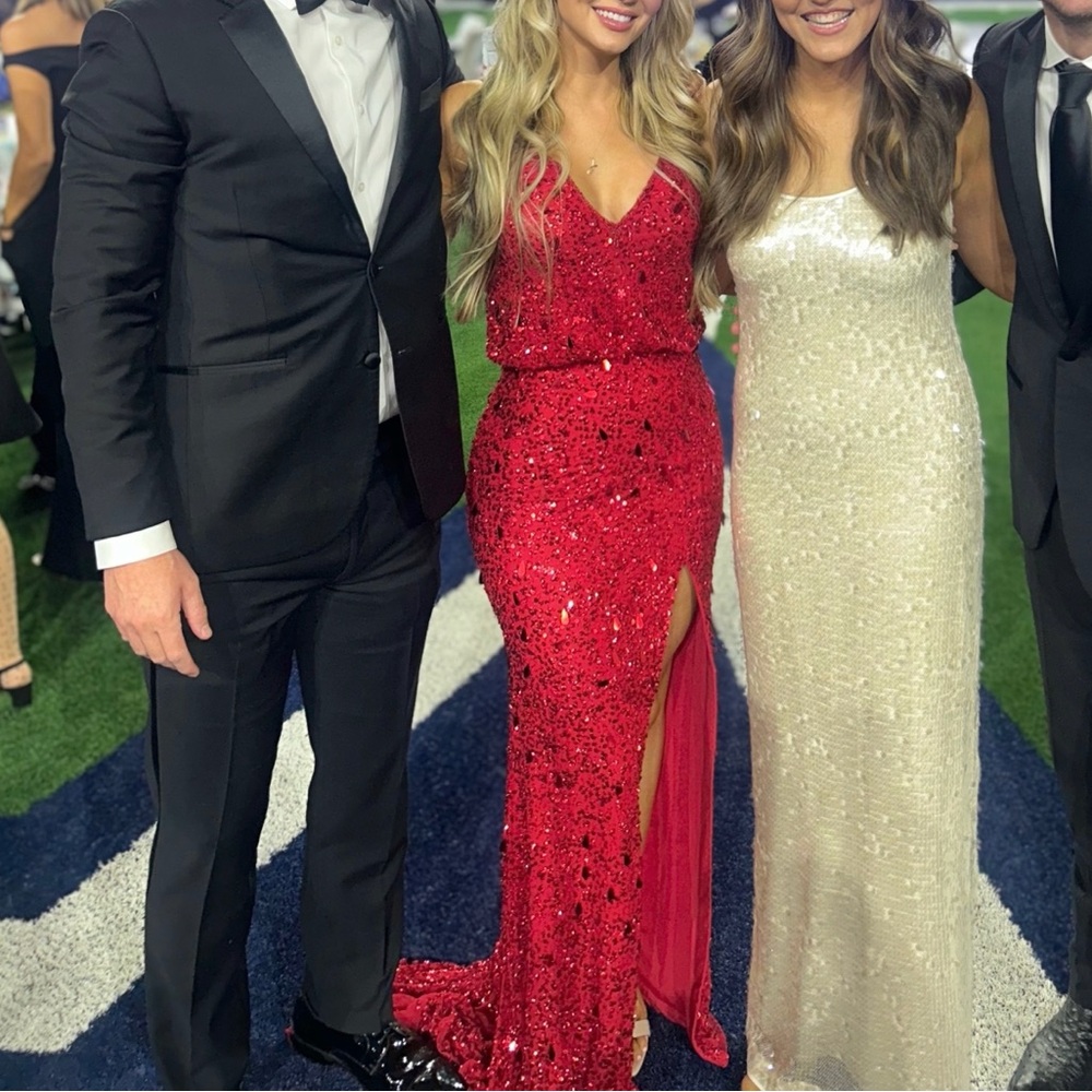 Sherri Hill Gown red beaded & sequin